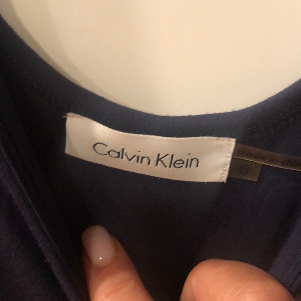 Stunning CALVIN KLEIN ASYMMETRICAL SUMMER DRESS - Picture 4 of 7